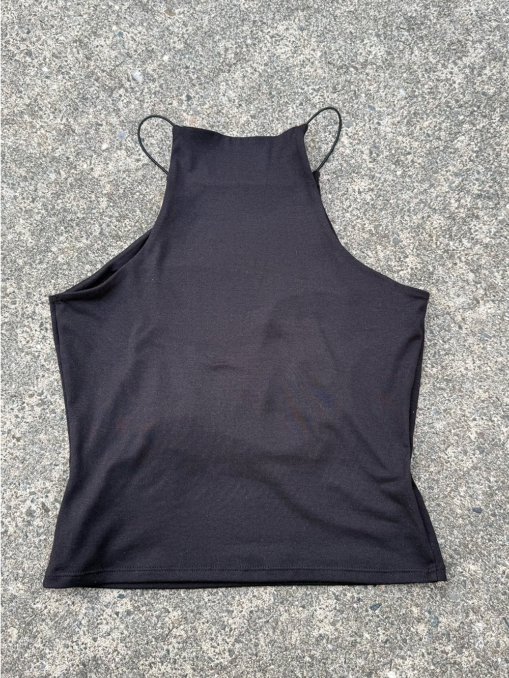 Gaze High Neck Racerback Cropped Tank Top Size XSmall - Picture 5 of 5